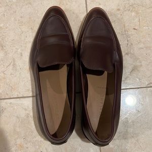 Everlane Burgundy The Modern Leather Loafers Size 5 Made in Italy